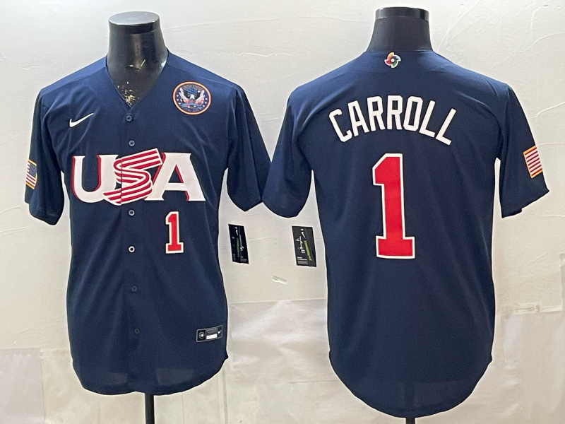 Men 2026 World cup blue MLB Nike jersey 0013->more jerseys->MLB Jersey